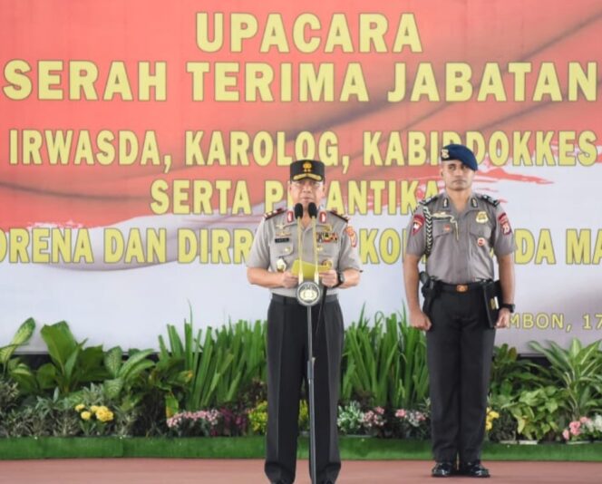 
					Lima PJU Polda Maluku Disertijab, Ini Pesan Kapolda