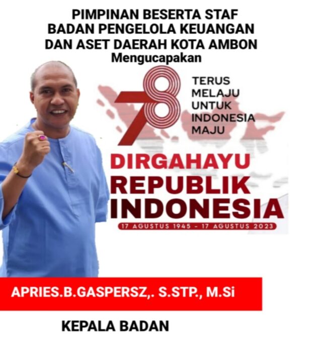 
					BPKAD kota Ambon “Dirgahayu Republik Indonesia ke 78