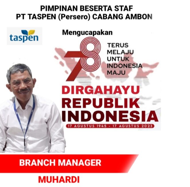 
					Pt TASPEN(Persero) Cabang Ambon”Dirgahayu Republik Indonesia ke 78