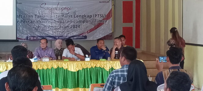 
					Sosialisasi PTSL,BPN Lamtim Menyasar desa Tulung Pasik dan Labuhan Maringgai