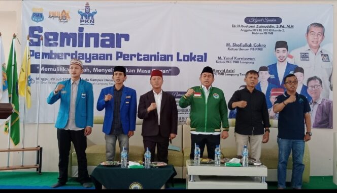 
					PMII Lampung Hadirkan DPD RI dan Aktivis Vokal pada Seminar Pemberdayaan Pertanian Lokal